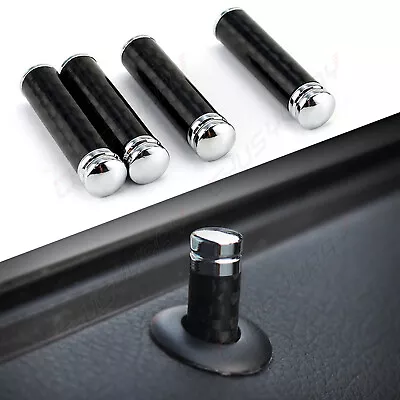 Carbon Fiber Black Car Truck Interior Door Lock Knob Pull Pin Universal • $9.99