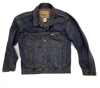 Levis Strauss Mens Signature Denim Jean Jacket Size L Blue Trucker Western Work • $49.99