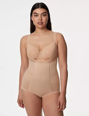 Ex M&S Body Define Firm Control Wear Your Own Bra Bodysuit Size 14 • £14.99