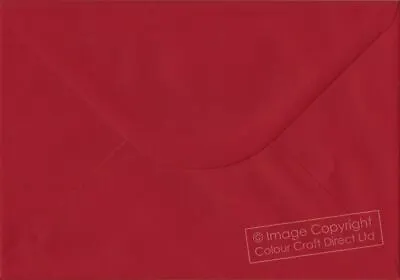 Scarlet Red C5 Envelopes - 162 Mm X 229 Mm Gummed A5 Size Colour Envelopes • £12.75