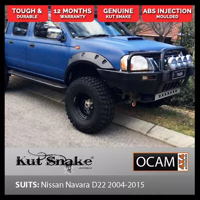 Kut Snake Flares For Nissan Navara D22 2004-2015 Front Wheels Only ABS  (Code #1 • $329