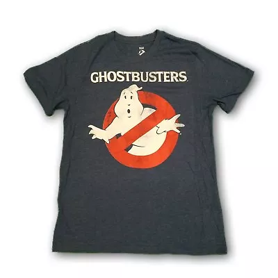 Ghostbuster Mad Engine Men's Navy Blue Heather Short Sleeve T-shirt • $15.99