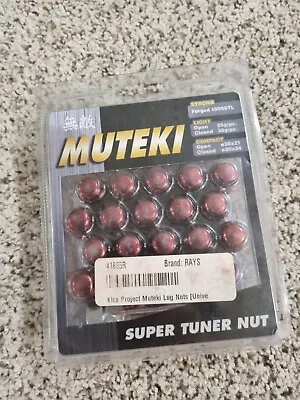 Muteki 20pcs Wheels Tuner Lug Nuts (41885r/closed End/12x1.25/red) • $54.99