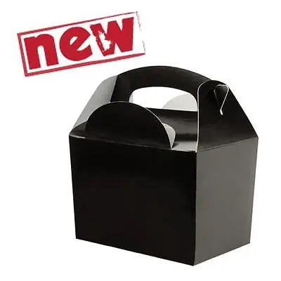 Black Childrens Kids Birthday Wedding Party Meal Lunch Food Gift Loot Bag Box • £1.95