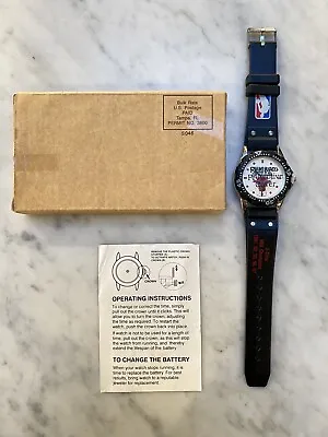 Vintage NOS 1997 Chicago Bulls 5 Time NBA Champions Watch Black Jordan Pippen • $25