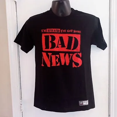 Vintage WWE - WADE BARRETT I'm Afraid I've Got Some Bad News Small Black Shirt  • $14.98