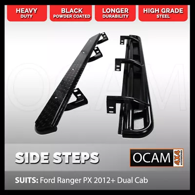 Side Steps For Ford Ranger PX PXMKII PXMKIII 2011-06/2022 Dual Cab Side Steps 4W • $549