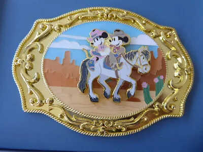Disney Trading Pins Mickey Mouse Western Buckle • $50