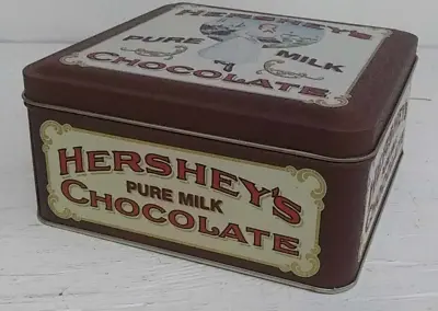 Vintage Edition #2 1992 Hershey's Pure Milk Chocolate Advertising Tin  • $12