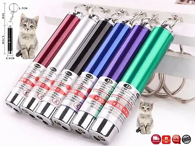 Laser Teaser Pen Cat Pointer Kitten Play Toy Mouse Projecting Flash Fun Exercise • £3.15