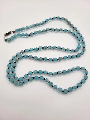 Vintage Venetian Art Glass Long Necklace Handmade • £34.99