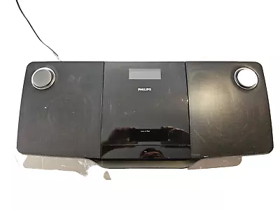 PHILIPS CD PLAYER AND FM RADIO STEREO Sleek Micro Sound System DCM276/05 • £39.99