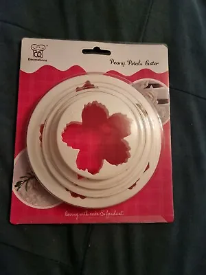 Cake Decorating Bundle Peony Cutter/shoe Mould/stencil • £10