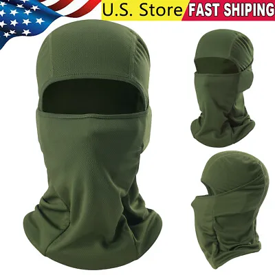 1/3PCS Full Face Mask Cover With Head Cover Motorcycle Headgear Balaclava Hat US • $6.99