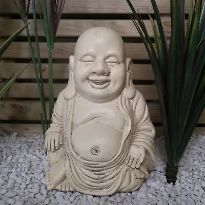 30cm Laughing Buddha Sculpture Garden Patio Decoration • £16.25