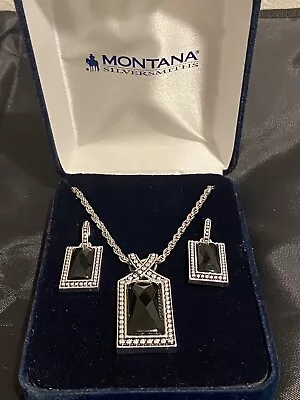 Montana Silversmiths Rope Necklace And Matching Earrings. 925 Sterling Silver. • $91