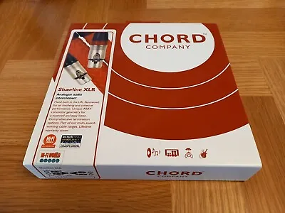 Chord Company Shawline Analogue - 1m - XLR ChorAlloy Balanced Audio Interconnect • £220