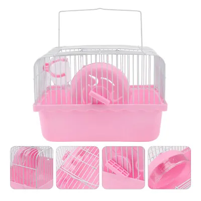 Travel Hamster Cage Carry Cage Small Animals Hamster Accessories Takeaway Cage • $14.49