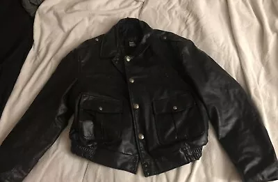 Authentic Chicago Police Leather Jacket Excellent Shape • $270