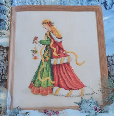 Stunning Sampler A Victorian Lady With Christmas Lantern Cross Stitch Chart • £1.25