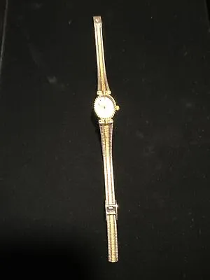 Vtg Sarah Coventry Supreme Quartz Gold Tone Wrist Watch Women's Needs Battery • $20.78