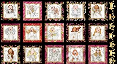 Loralie Designs - Be An Angel - Quilting And Crafting Fabric Panel 😇😇 • $12.99