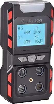 Portable 4 Gas Monitor Sound Light Vibration Multi-Gas Tester Detector  New! • $88.75