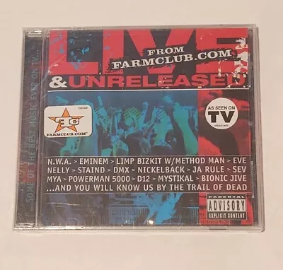 New CD! Live & Unreleased From Farmclub.com [PA] W/ NWA Eminem DMX D12 (2002) • $11.99