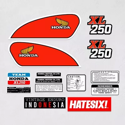 Sticker Decal Honda XL 250 Vintage Enduro • $38