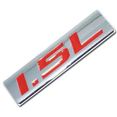 $9.88 • Buy Chrome/red Metal 1.5l Engine Race Motor Swap Emblem Badge For Trunk Hood Door