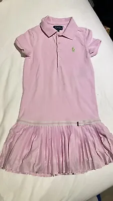 Pre-loved RALPH LAUREN Polo Dress Girls Size 5 • $25