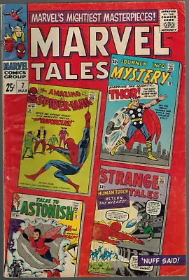 Marvel Tales 7 Giant  (rep Amazing Spider-Man 10) Thor Torch Wasp  1967  Poor • $2.95