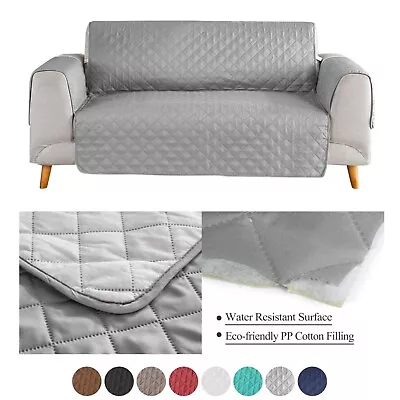 Quilted Chair Sofa Couch Cover Furniture Pet Slipcover Protector Pad 8 Colors • $21.99