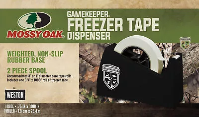 NEW - Weston Mossy Oak GameKeeper Freezer Tape Dispenser & 3/4” X 1000  Tape • $24.99
