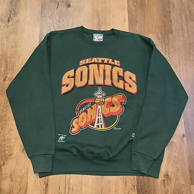 Seattle Sonics Sweatshirt Mens Large Supersonics Vtg 1994 Crewneck USA Lee Sport • $99.99