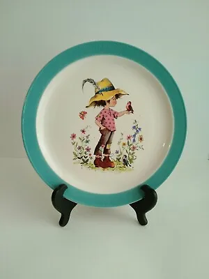 $17.99 • Buy Vintage Decorative Plate Barratts Of Staffordshire England Child Butterfly Birds