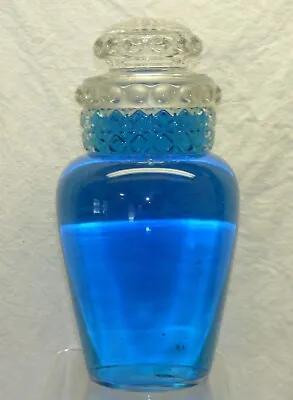 $35 • Buy Apothecary Pharmacy Counter Display 11  Jar Tiffin Dakota Vtg Glass Show Globe