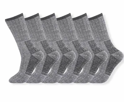 3/6/12 Pairs Mens Lambs Wool Socks Merino Winter Warm Hiking Work Lot UK 6-11 • £16.99