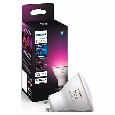 Hue White And Color Ambiance GU10 Bluetooth Smart LED Bulb 60 Watts.Y • $30.60