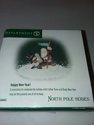 Dept 56 North Pole Village HAPPY NEW YEAR! #56443 NRFB Millennium  DV18 • $29.99