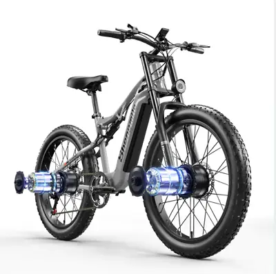 26'' Electric Bike Shengmilo 2000W Fat Tyre E-bike 48V Mountain Bicycle 30MPH • $1699