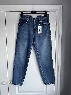 Mango Blue Mom Jeans Size 10 • £22.99