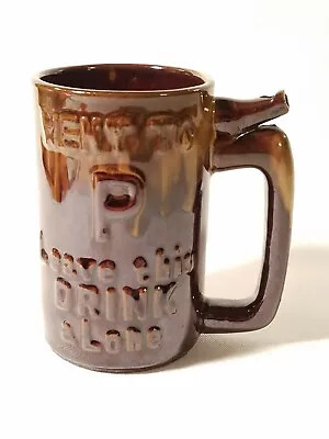 Ceramic Mug - Whistling Beer Stein - Went To P - Wet Your Whistle VTG • $12.77