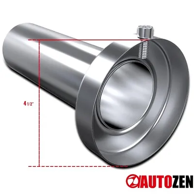 4.5  Tip Exhaust Muffler Sliencer Removable Stainless Steel • $17.09