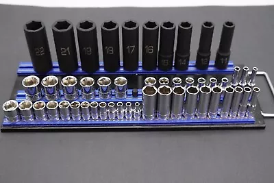 Matco Tools ADV Silver Eagle Socket Set Metric Deep Shallow Chrome Impact Rail • $350