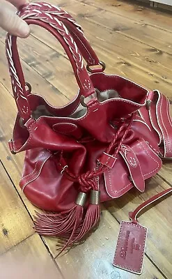 Vintage Lancel Premier Flirt Red Leather Bag (Large) • £250