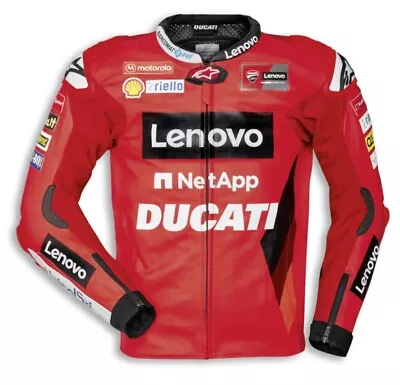 Ducati Replica MOTO GP 21 Team Perforated Leather Jacket (Black) 9810469 • $999.99