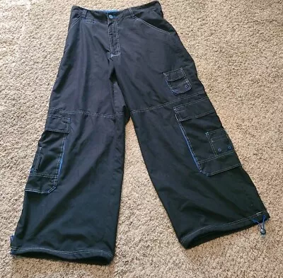 Vtg Macgear Wide Leg Parachute Raver Cargo Pants Sz 34x32 Skater • $249.99