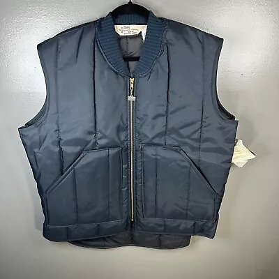 Vintage Walls Blizzard Pruf Navy Blue Vest Made In USA Size 42-44 Large NWT • $40