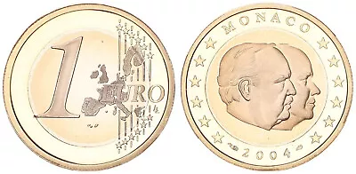 Monaco 1 Currency Coin Pf IN Münzkapsel. Rare Year Polished 106742 • $57.90